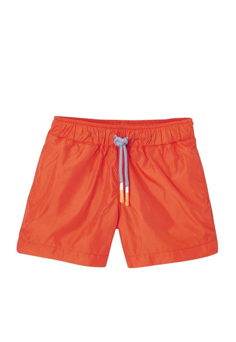 Boys Swim Trunks Orange Swimsuit Capri Model Lison Paris