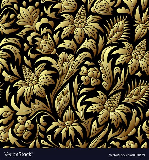 Vintage Dutch Floral Seamless Pattern Vintage Floral Seamless Pattern