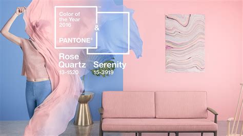 Rose quartz and serenity are the first pair to share the color of the year title, paying homage to a sea change of aesthetic and social progress. Pantone's 2016 Color of the Year: Rose Quartz and Serenity