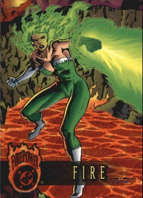 1996 Dc Outburst Firepower 7 Fire Dc Comics Poster Fictional
