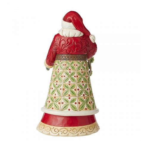Jim Shore Santa With Holly Holly Jolly Holiday Figurine 6006639