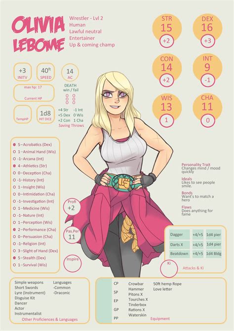Pin By Anthony Mears On Dm Tools Rpg Character Sheet