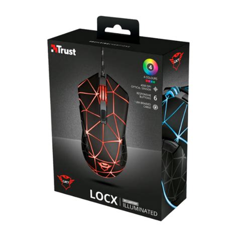 Mouse Gamer Trust 133 Locx Illuminated Power Play