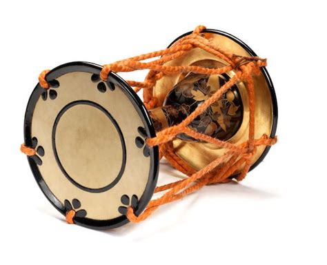 a lacquered wood tsuzumi hand drum taisho period