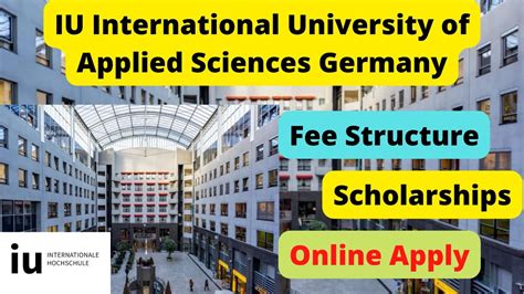 Iu International University Of Applied Sciences Germany Admission 2022 Iu Germany Fee