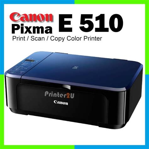 The canon pixma e510 printer has print, copy and scan functionalities with innovative feature to ensure that you get maximum value for your money. Canon PIXMA Multifunction E510 Print (end 10/2/2018 8:00 AM)