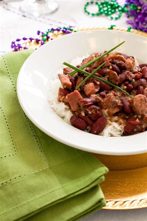 Louisiana by nature, new orleans by distinction, red beans and rice is a hallmark of cajun cuisine. New Orleans Style Red Beans and Rice - Celebrating Mardi Gras - Frog Prince Paperie | Recipe ...
