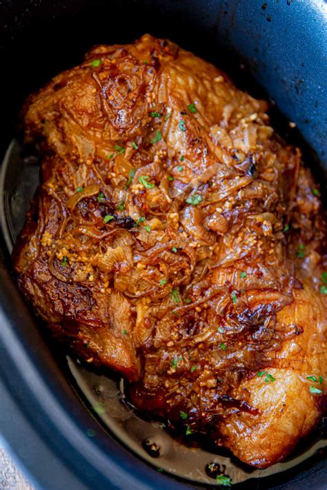 Pour into slow cooker until the brisket is just covered. Slow Cooker Beer Onion Brisket Recipe - Best Cheap Recipes