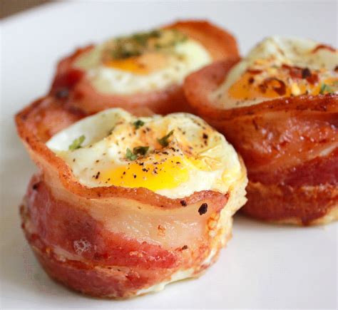 Baked Bacon And Egg Cups The Wandering Rd