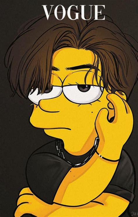 Btss V Chooses New Vogue Korea Picture To Be Turned Into A Simpsons