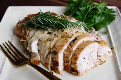 Roasted Turkey Breast With Lemon Herb Butter • Good Thyme Kitchen