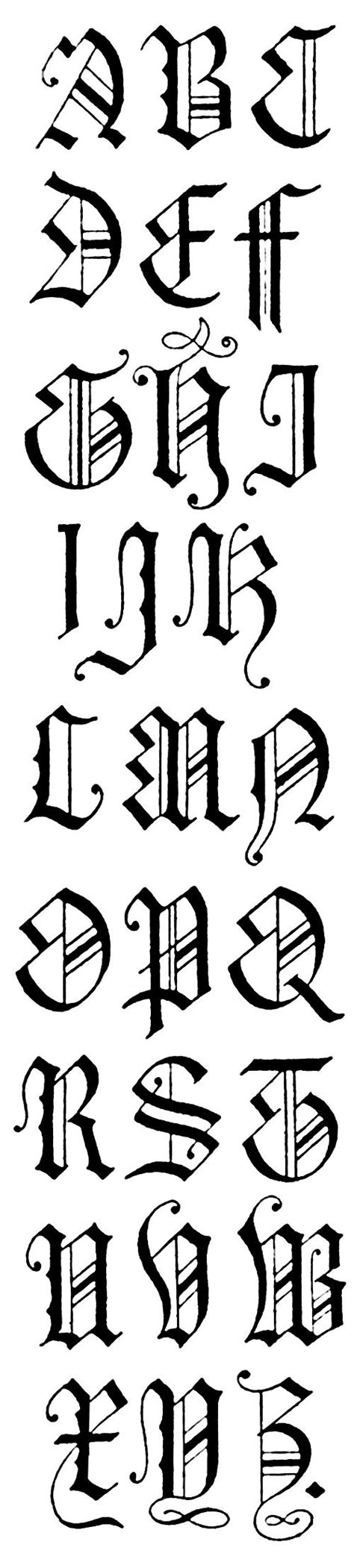 Gothic Lettering English Gothic Letters 15th Century Calligraphy