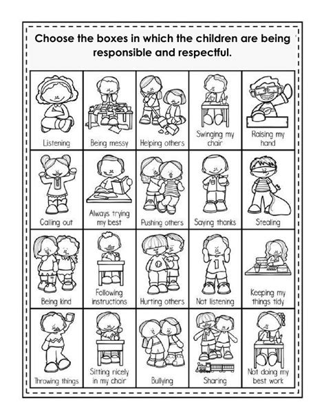 Responsibility And Respect Online Worksheet For Grade 2 You Can D