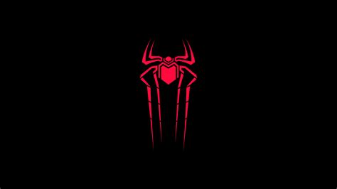 Spiderman Symbol Black 5k Wallpaperhd Superheroes Wallpapers4k
