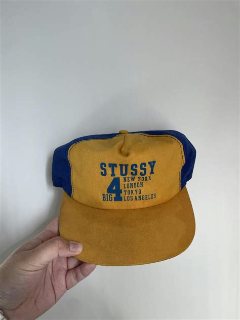 Vintage Vintage 90s Stüssy Big 4 Hat Grailed