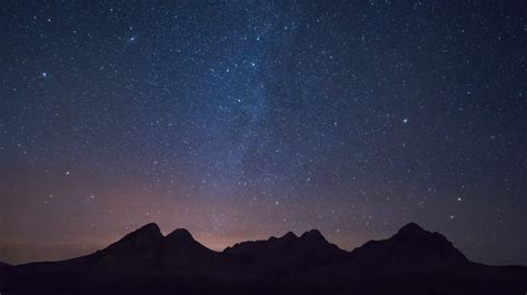 Night Time Timelapse Of The Stars In The Sahara Desert Moroccovjvmvjbd