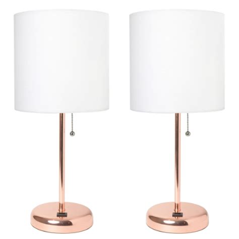 Dusky Pink Bedside Lamps