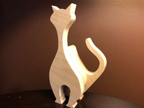 3 Wooden Cats Scroll Saw Patterns Etsy