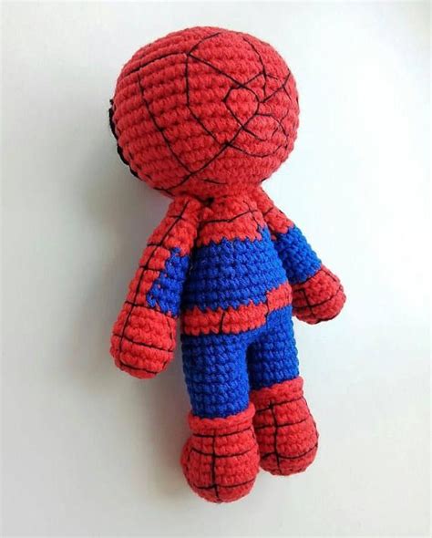 Spiderman Crochet Doll Amigurumi Spider Man Toy Inspired By Comics