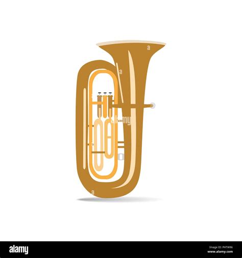 Tuba Vector Flat Isolated Illustration Stock Vector Image And Art Alamy