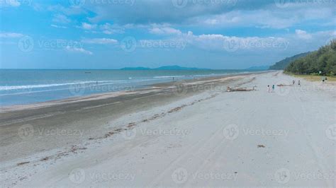 Beautiful Black Beach With Sea Wave At Laem Son National Park Ranong