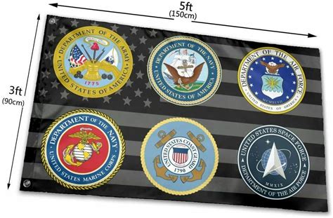 3x5ft Military Flag Armed Forces Multi Service Six Branches Etsy