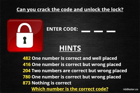 Crack The Code Puzzle Answer Riddlester