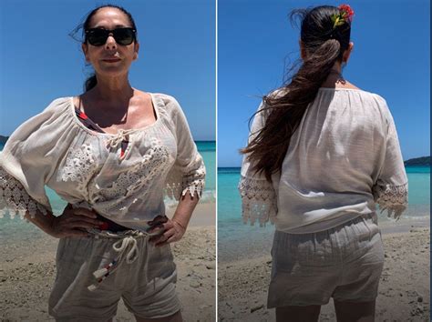 Isabel Pantoja El Primer Look De Playa De La Tonadillera En Supervivientes