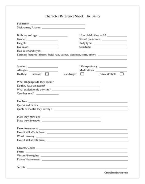Pin By Annie Strus On Blech Character Sheet Writing Writing Tips