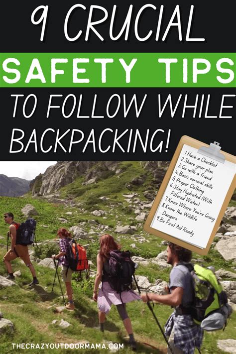 9 essential backpacking safety tips stay safe while hiking the crazy outdoor mama