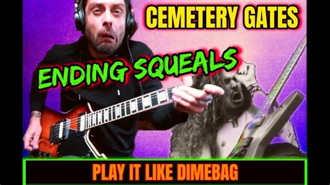 Pantera 🔥 Cemetery Gates Ending Squeals 🪦 ⚡ How To Play Like Dimebag