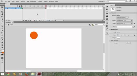 How To Create Tween Motion In Adobe Flash Youtube