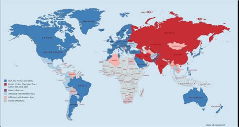 Map Of The World Had The Cold War Gone Hot During The Mid S Vrogue
