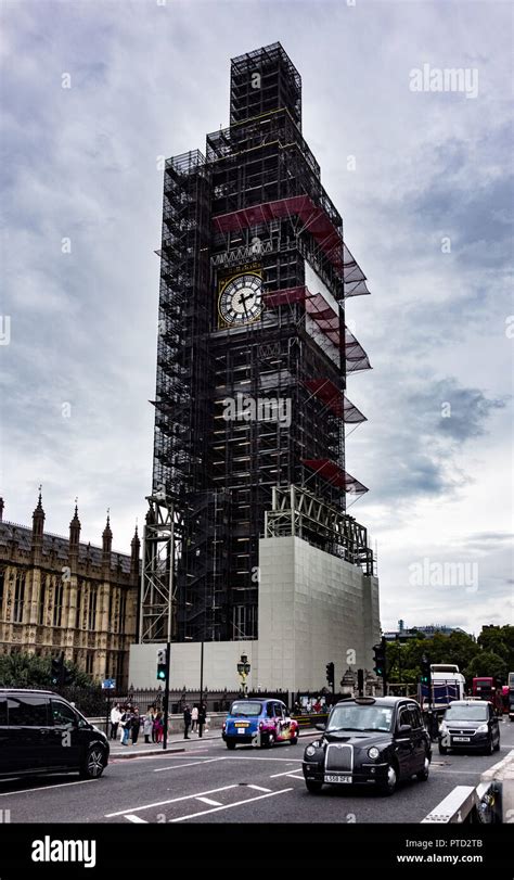 Big Ben On Scaffolding London England Stock Photo Alamy