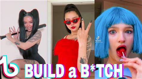 Bella Poarch Build A Btch Tiktok Challenge Compilation Xanh En