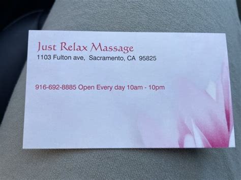 Just Relax Massage 10 Photos And 42 Reviews 1103 Fulton Ave Sacramento California Massage