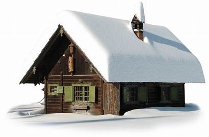 Snow Transparent Winter Clipart Maison Neige Hut