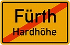 Ortsschild Fürth-Hardhöhe kostenlos: Download & Drucken
