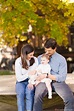 Princeton NJ Family Photographer: Baby, Mom, and Dad Amidst Brilliant ...