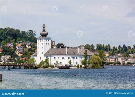 Castle Ort Gmunden View From The Jetty Stock Photo Image Of Austria