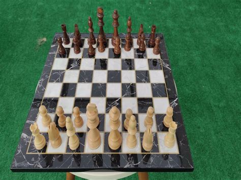 The Queens Gambit Chess Set Chess Set W Wooden Board Etsy