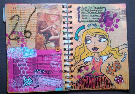Creative Haven For Paper Artist Mixed Media Art Journal Embrace Pages