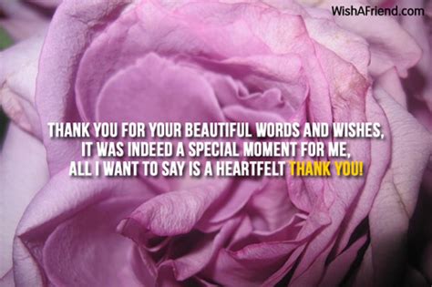 Thank You For Your Beautiful Words Thank You For The