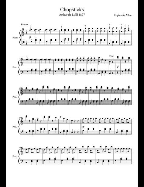 We did not find results for: Chopsticks sheet music download free in PDF or MIDI