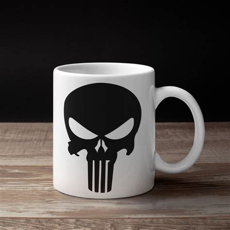 The Punisher Coffee Mug The Punisher Logo Mug Mugs Heaven Heaven