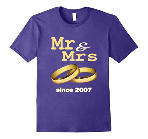 Marriage T Shirts For Husband And Wife For 10th Anniversary Pl Polozatee