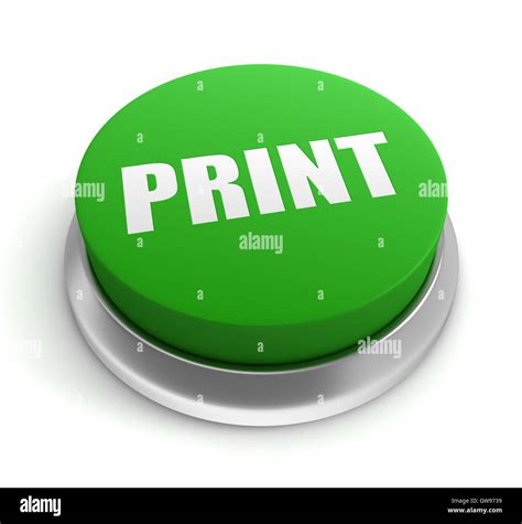 Print Push Button Concept 3d Illustration Stock Photo Alamy
