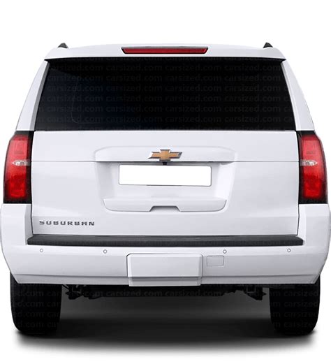 Chevrolet Suburban 2013 2019 Dimensions Rear View