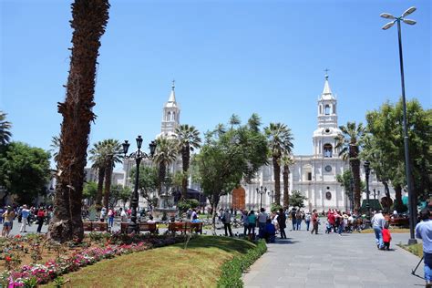 Why Arequipa Is Called The White City Of Peru The Plaza De Armas In
