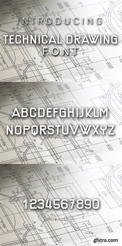 Technical Drawing Font Gfxtra